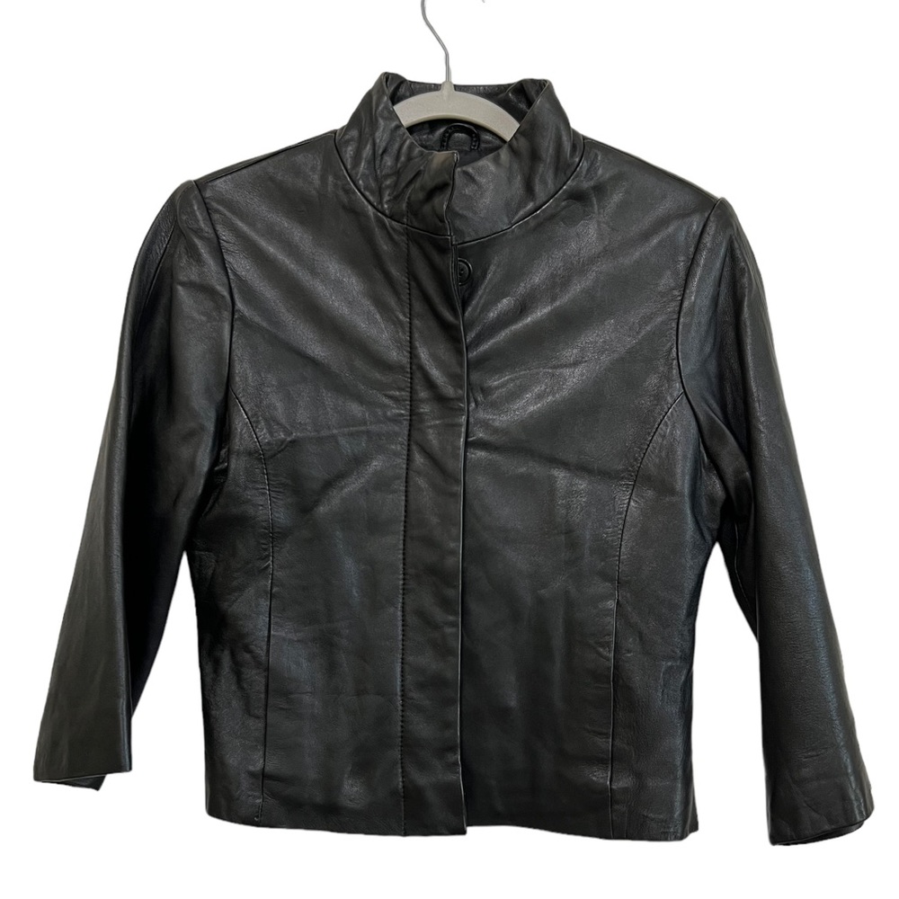 Isaac Mizrahi for Target Black Leather Jacket Women’s Small